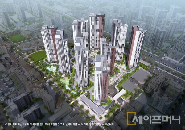 ▲ 두산건설과 쌍용건설 컨소시엄은 인천시 계양구 작전동 439-7번지 일원에 두산위브더제니스 센트럴 계양의 견본주택을 개관하고 본격 분양에 나선다. ⓒ 두산건설