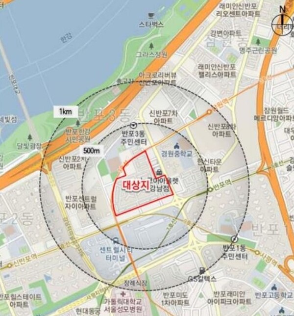 ▲ 신반포4차아파트 위치도. ⓒ 서울시