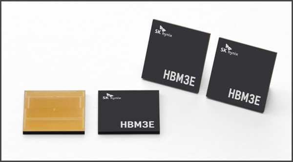 ▲ 하이닉스가 개발한 5세대 고대역폭메모리. ⓒ SK하이닉스