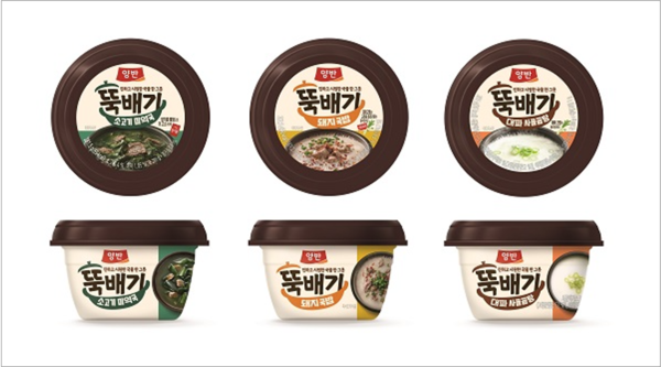 ▲ 동원 에프앤비가 출시한 용기형 국물요리 양반 뚝배기 3종. ⓒ 동원F&B