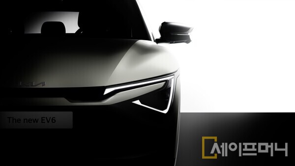 ▲ 더 뉴 EV6의 티저 이미지. ⓒ 기아