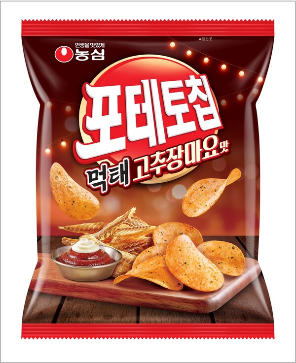 ▲ 농심 신제품 포테토칩 먹태고추장마요맛. ⓒ 농심