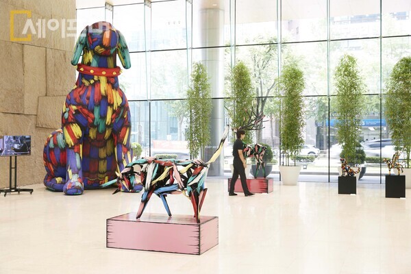 ▲ 기업은행이 신진작가 지원 프로젝트 전시를 기업은행 본점에서 시작했다. ⓒ IBK기업은행