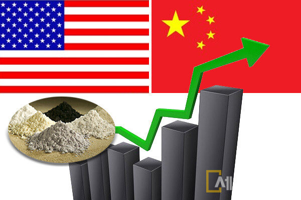 ▲ 도널드 트럼프 전 미국 대통령의 중국 관세 인상 발언으로 희로류 관련주가 상승하고 있다. ⓒ 박다영 기자