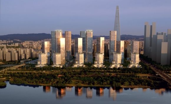 ▲ 잠실 장미아파트가 재건축을 통해 최고 49층 4800세대 대단지로 새로 태어난다. ⓒ 서울시