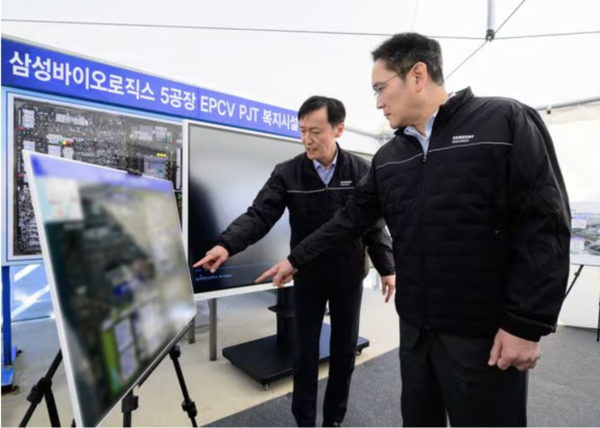 ▲ 이재용 회장이 삼성바이오로직스 사업장에 방문했다. ⓒ 삼성전자