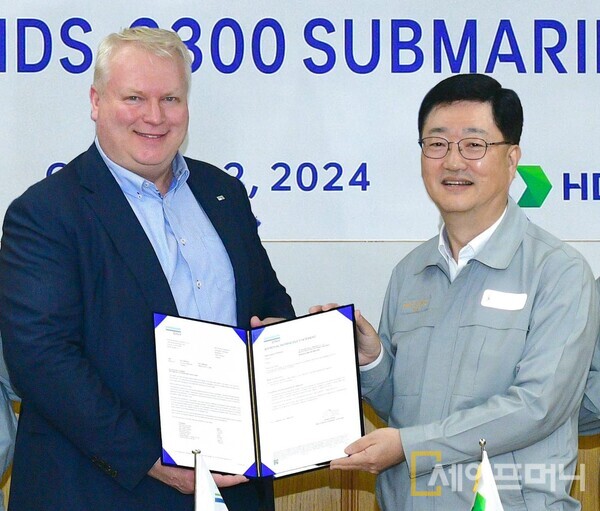 ▲ HD현대중공업은 수출형 잠수함 설계 안전 기준에 대해 DNV와 KR의 기본승인을 획득했다. ⓒ HD현대중공업