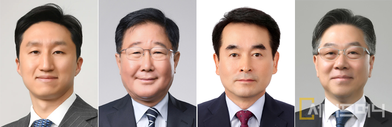 ▲ 왼쪽부터 정기선 HD현대 수석부회장, 조석 HD현대일렉트릭 부회장, 김재을 HD현대삼호 사장, 송명준 HD현대오일뱅크 대표이사. ⓒ 세이프머니
