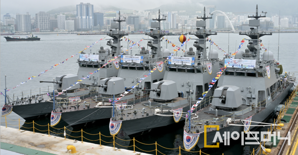 ▲ HJ중공업이 해군의 신형 고속정(검독수리-B Batch-II) 4척을 추가로 수주했다. ⓒ HJ중공업