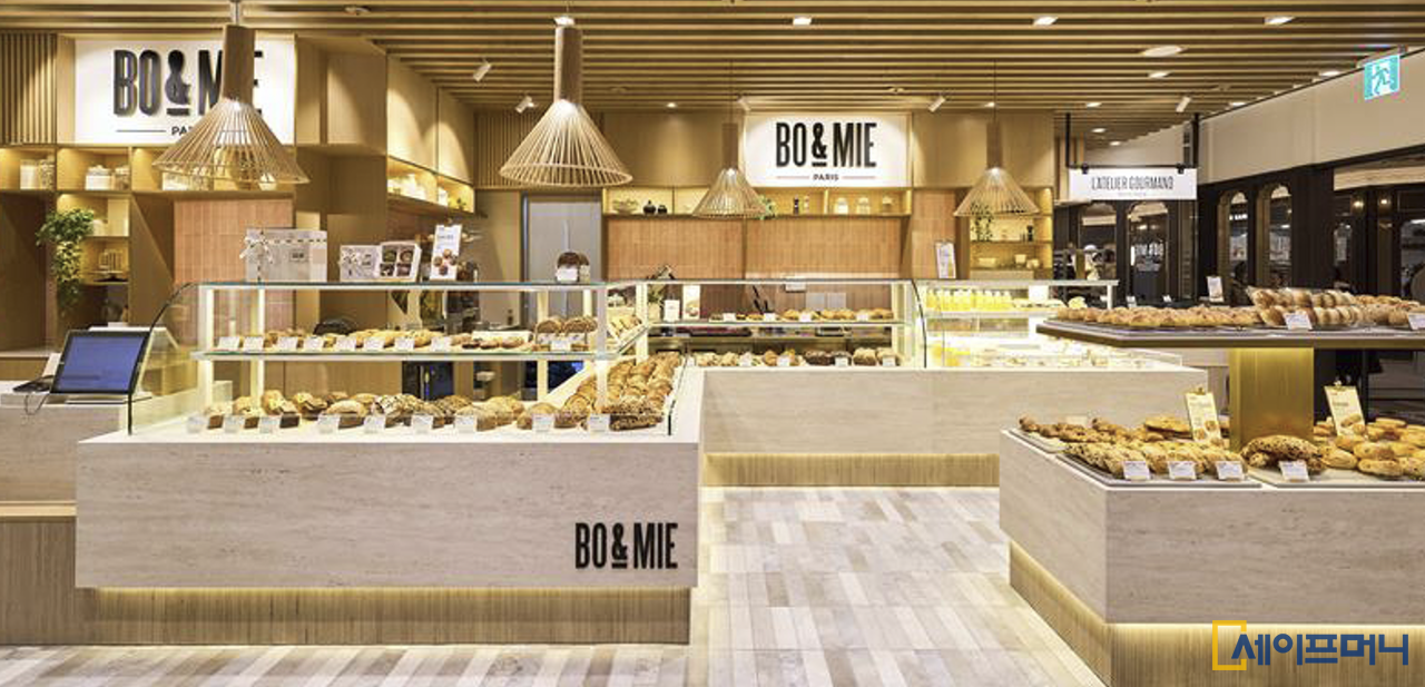 ▲ 신세계백화점 강남점 지하 1층에 오픈한 프랑스 파리 유명 빵집(블랑제리) 브랜드 보앤미 매장. ⓒ 신세계푸드