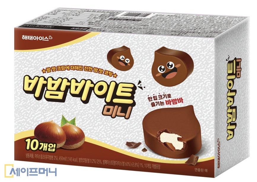 ▲ 빙그레 계열 아이스크림 업체 해태아이스가 출시한 바밤바이트 미니. ⓒ 빙그레