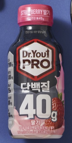 ▲ 오리온이 출시한 닥터유PRO 단백질드링크 40g 딸기. ⓒ 오리온