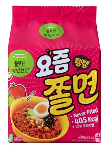 ▲ 풀무원식품이 리뉴얼한  요즘 탱탱쫄면. ⓒ 풀무원