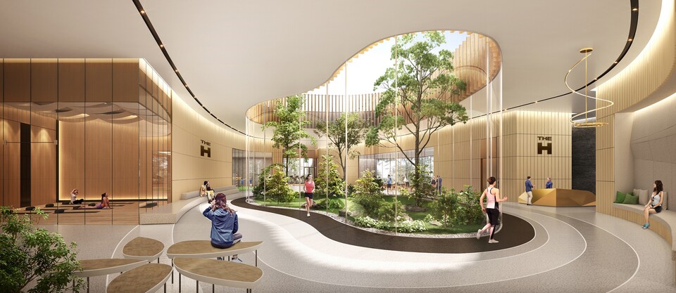 ▲ 개선사업을 통해 탈바꿈한 커뮤니티 공간 투시도. ⓒ 현대건설