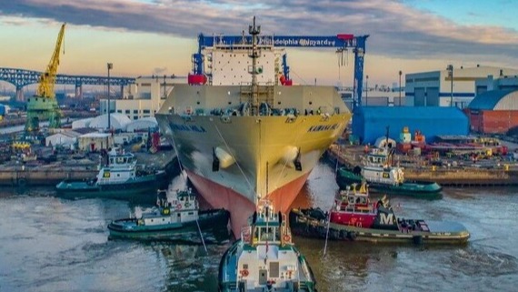 ▲ 한화시스템과 한화오션이 지난해 6월 미국 필라델피아의 필리조선소를 1380억에 인수했다. ⓒ 한화그룹