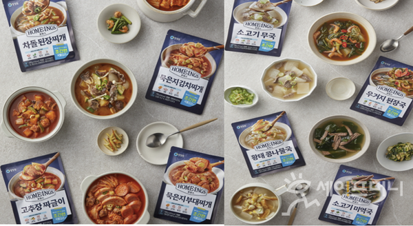 ▲ 대상 청정원의 간편식 브랜드 호밍스(HOME:INGS)가 출시한 초간편 국물요리 8종. ⓒ 대상