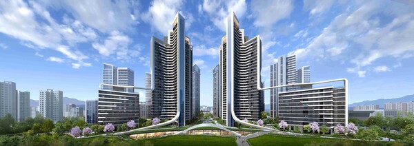 ▲ 삼성물산이 제시한 강남 개포우성7차 아파트 래미안 루미원 투시도. ⓒ 삼성물산