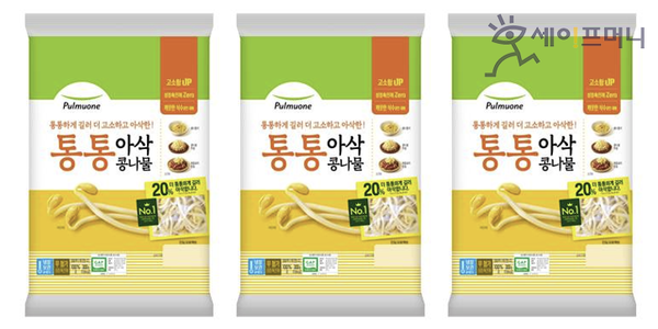 ▲ 풀무원식품이 출시한 신제품 통통 아삭 콩나물. ⓒ 풀무원