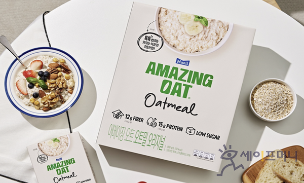 ▲ 매일유업의 오트 전문 브랜드 어메이징 오트가 신제품 어메이징 오트 오트밀을 출시했다. ⓒ 오뚜기