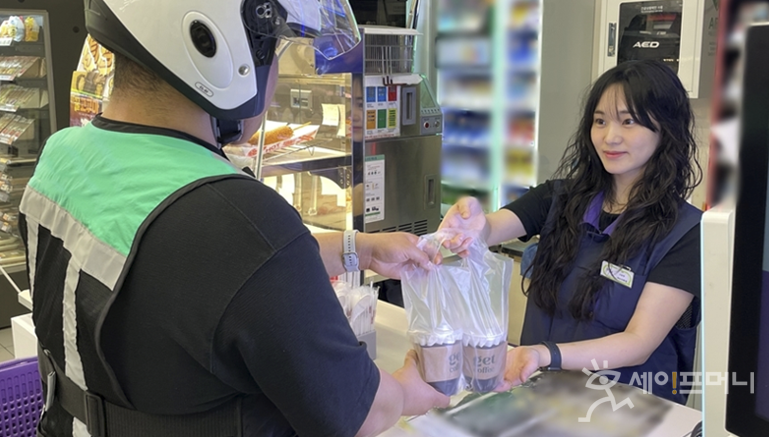 ▲ CU가 즉성 원두 get 커피 배달 서비스를 시작한다. ⓒ BGF리테일