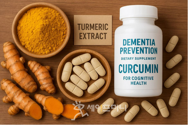 ▲ 알피바이오가 국내 최초로 '노화로 인한 인지 기능 저하 개선' 기능성을 인정받은 강황추출물(커큐민) 원료를 확보했다. ⓒ 알피바이오