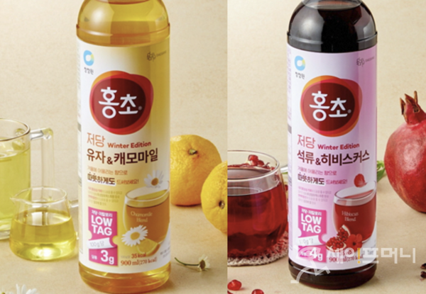 청정원 저당·저칼로리 '홍초 온음료' 2종 출시